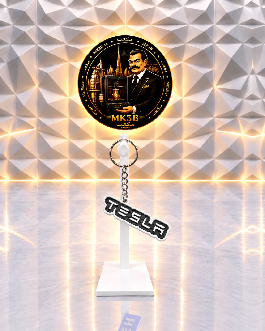 Tesla Keychain